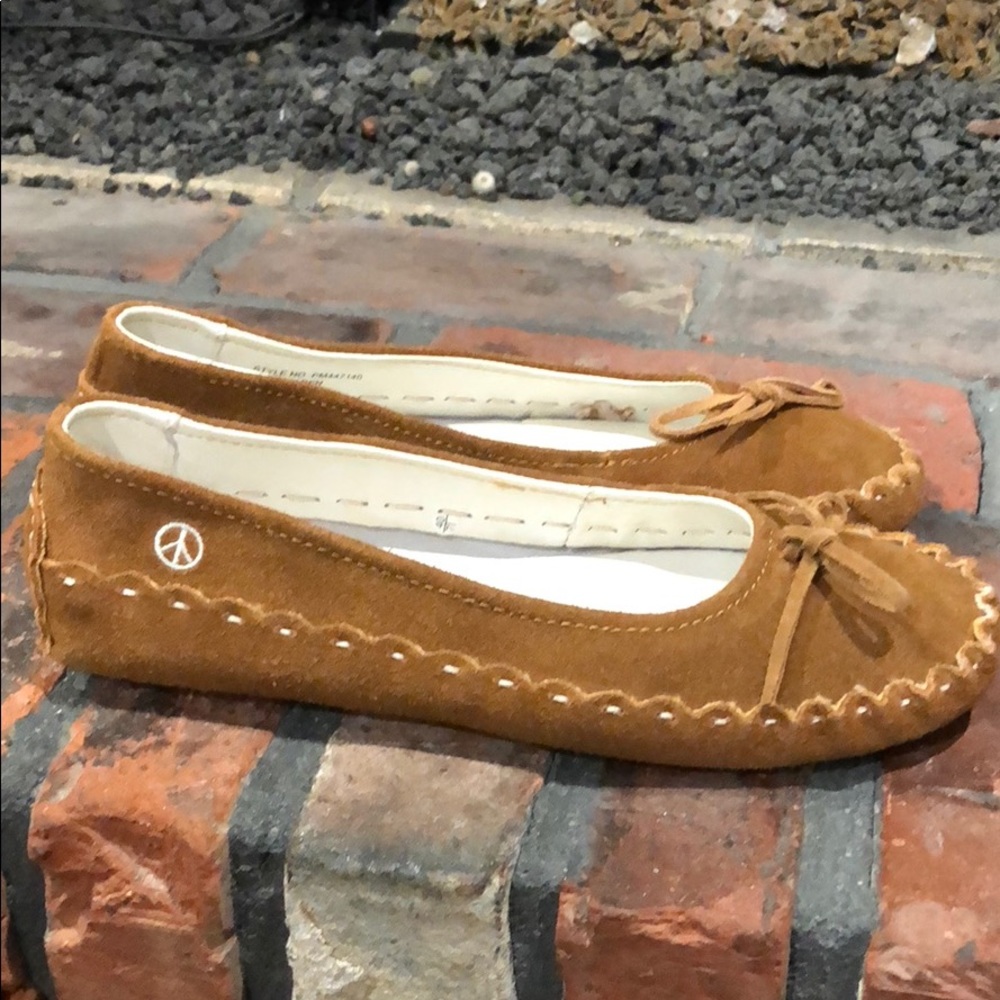 Tecs Peace ✌🏽Moccasins leather uppers size 8.5/40 - Picture 3 of 7